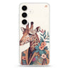 Giraffe & floral Samsung Galaxy Ultra Clear Case