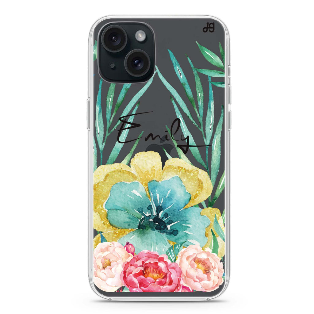 The Great Golden Flower iPhone 15 plus Ultra Clear Case