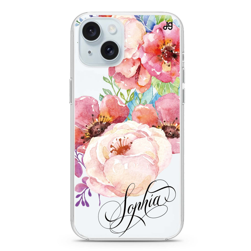 Awakening Watercolor Flowers iPhone Ultra Clear Case
