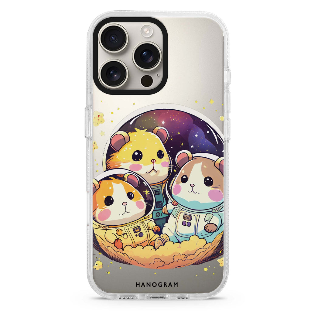 Cute space squirrels iPhone 16 Pro & 16 Pro Max Case - Personalized and Stylish Protection