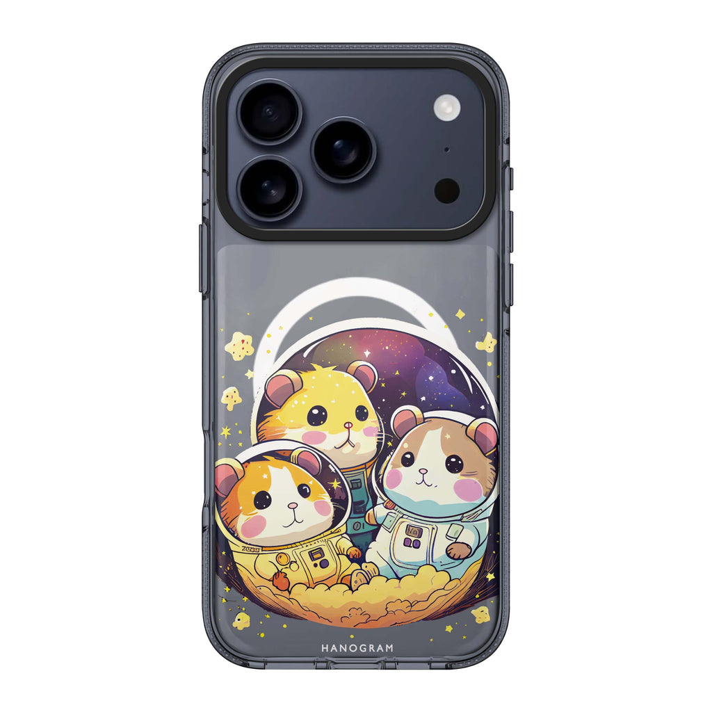 Cute space squirrels animal celestial cute iPhone 17 Pro Max ultra clear case
