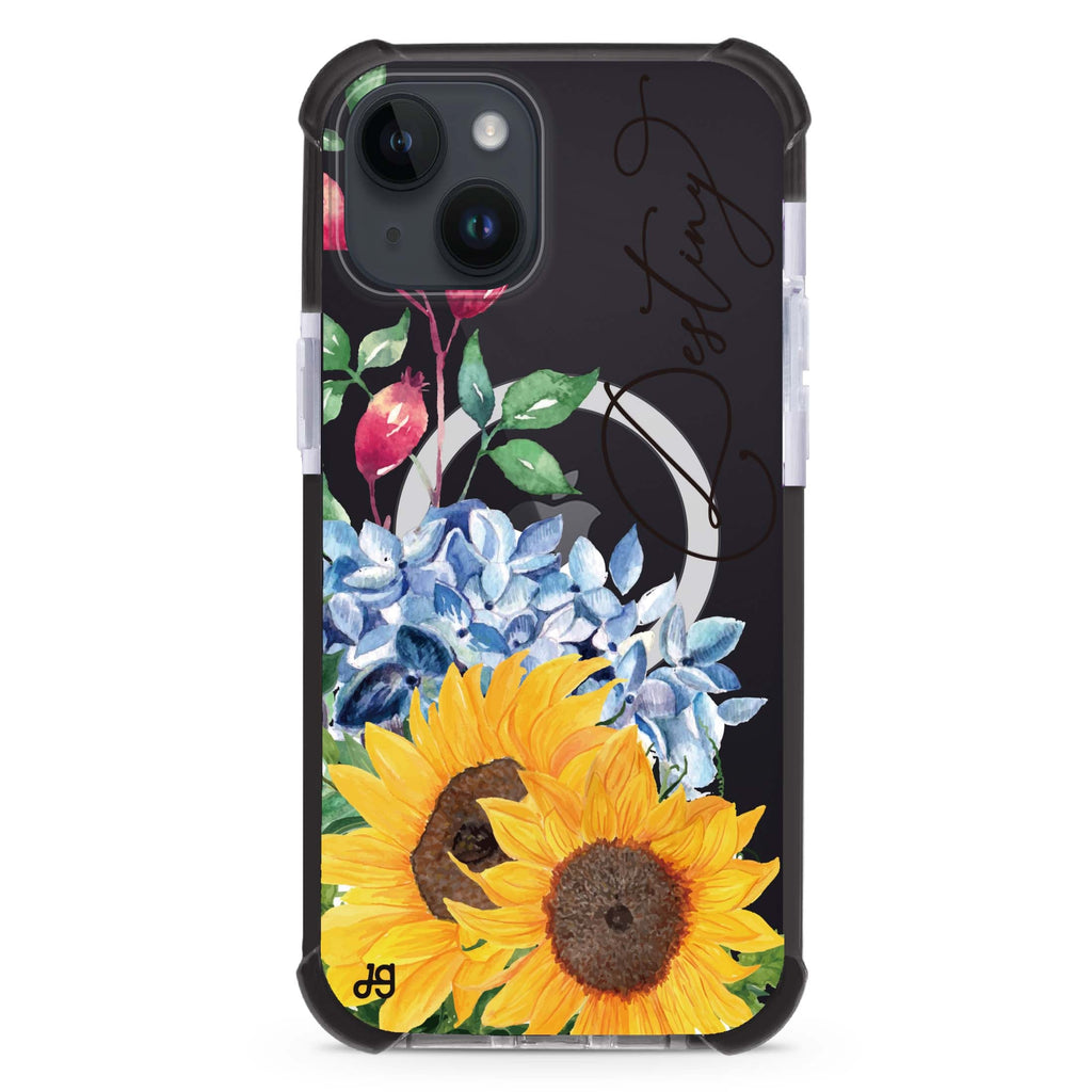 Blooming Sunflower iPhone 15 Plus MagSafe Compatible Ultra Shockproof Case