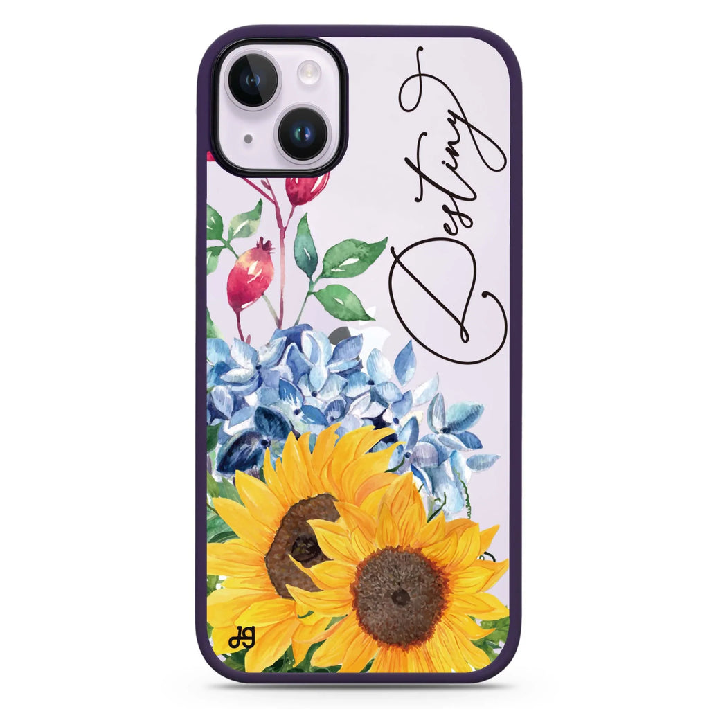 Blooming Sunflower iPhone 15 Impact Guard Bumper Case