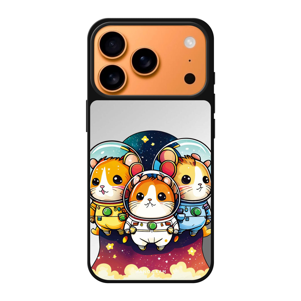 Space squirrels animal celestial iPhone 17 Pro Max mirror case