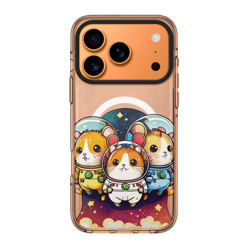 Space squirrels animal celestial iPhone 17 Pro Max ultra clear case