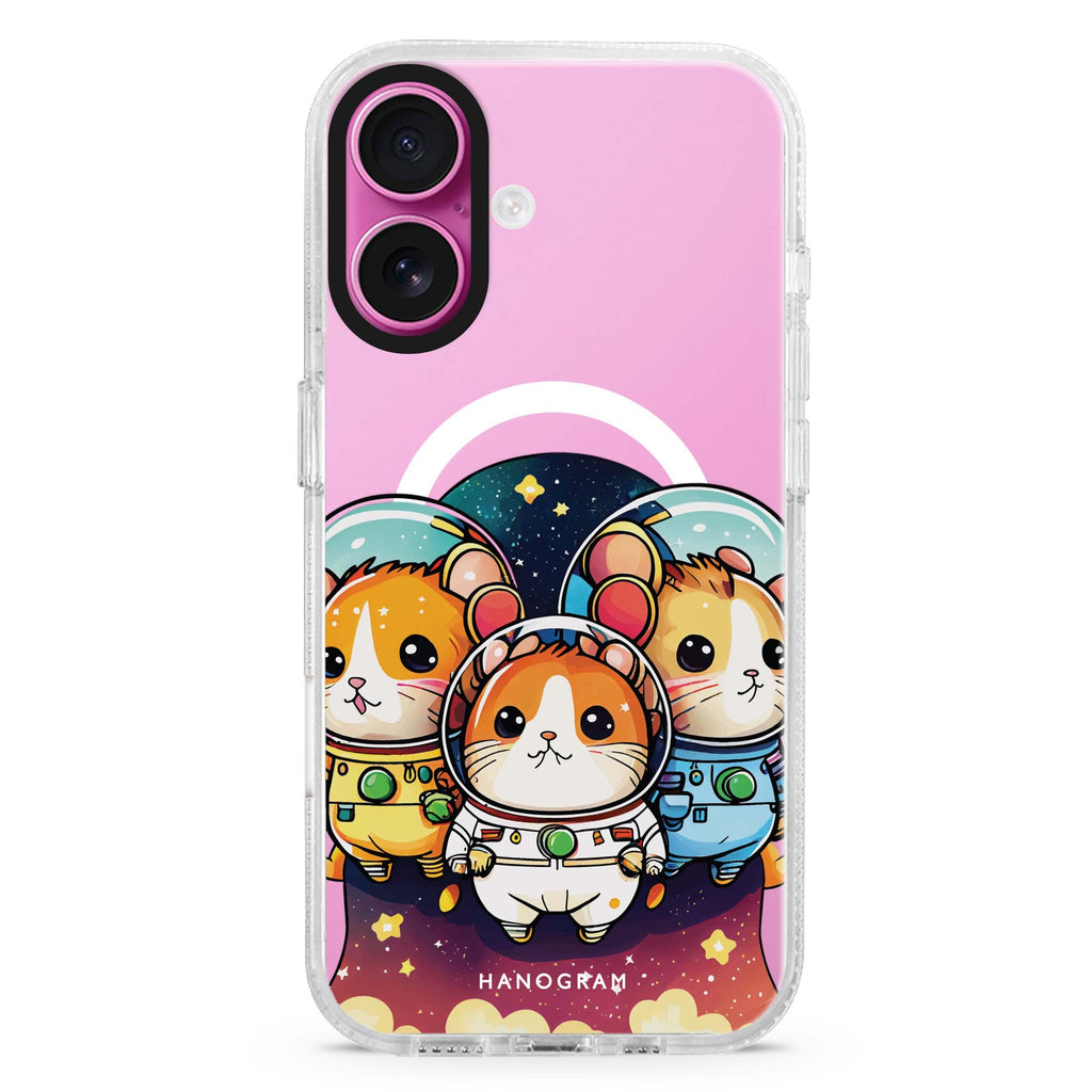 Space squirrels MagSafe Compatible iPhone 16 Ultra Clear Case - Personalized and Stylish Protection