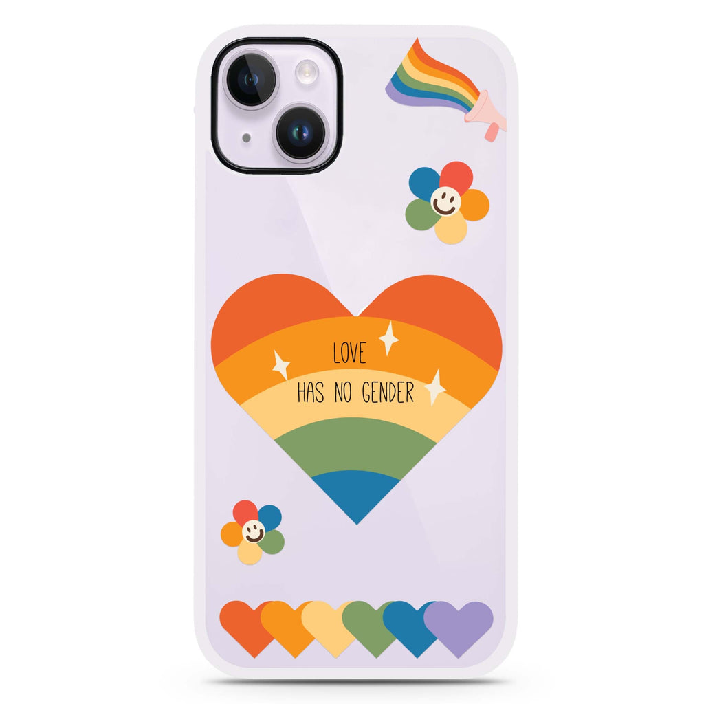 Love Has no gender iPhone 15 Impact Guard Bumper Case
