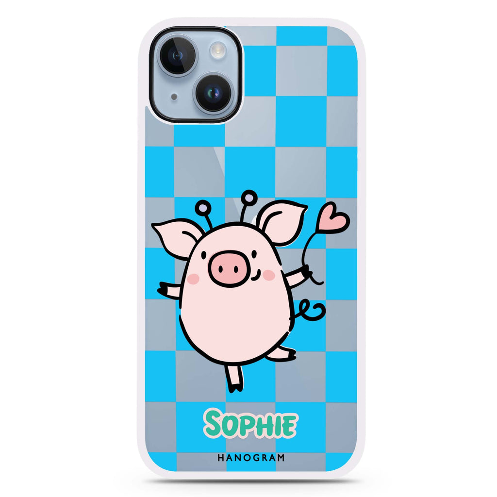 Happy Pig iPhone 15 Plus Impact Guard Bumper Case