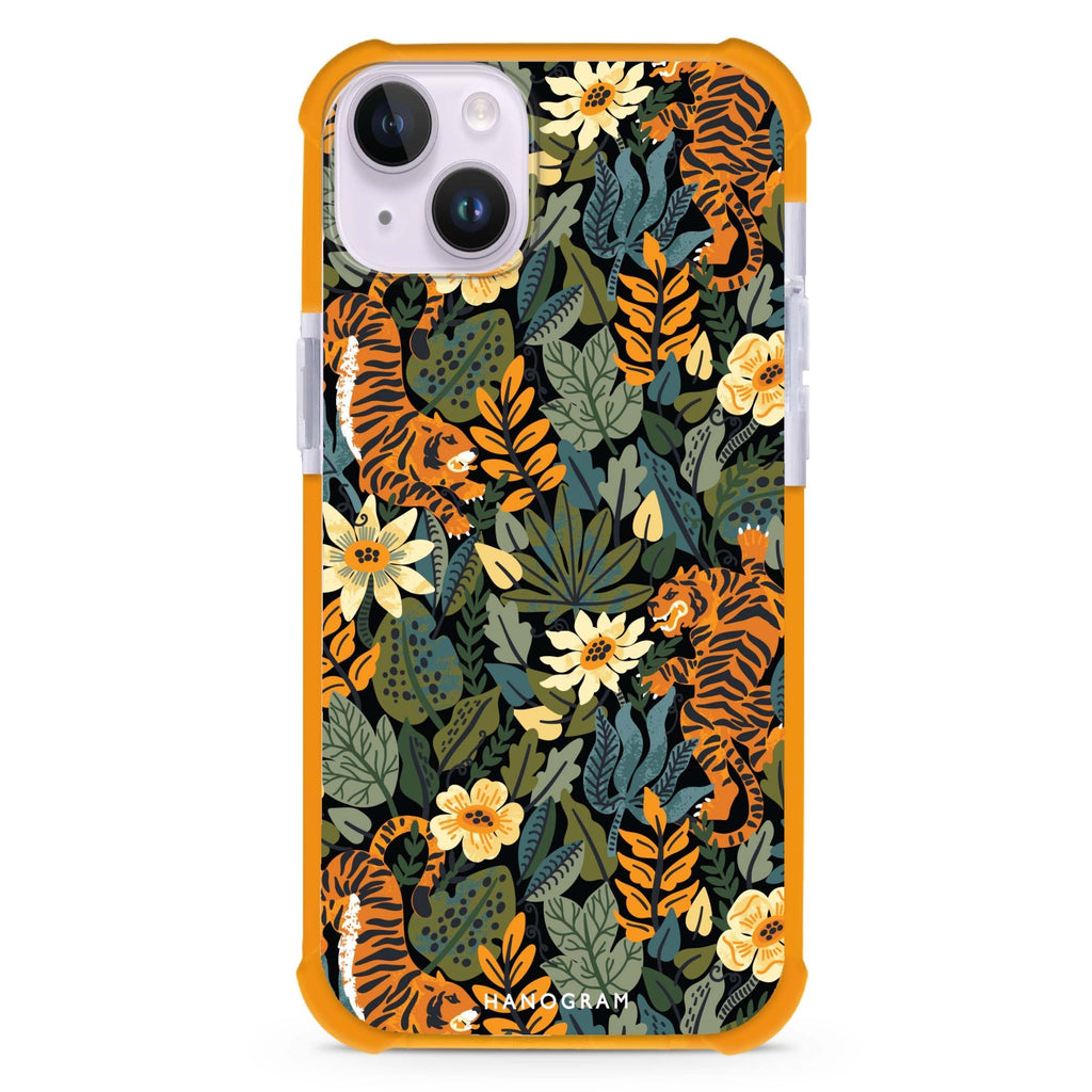 Tiger & Floral iPhone 15 Plus Ultra Shockproof Case