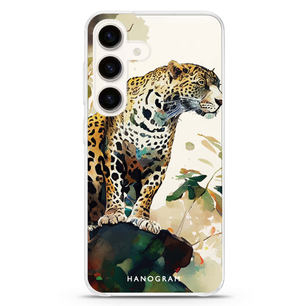 A leopard Samsung Galaxy Ultra Clear Case