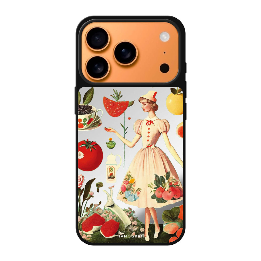 Noble girl portrait iPhone 17 Pro Max mirror case