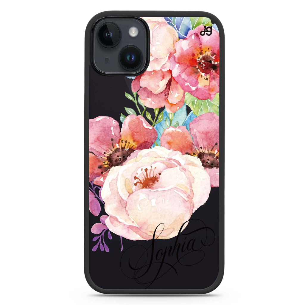 Awakening Watercolor Flowers iPhone 15 Plus Impact Guard Bumper Case