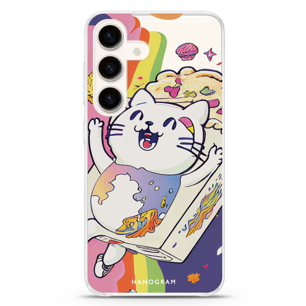 Rainbow Cat Samsung Galaxy Ultra Clear Case