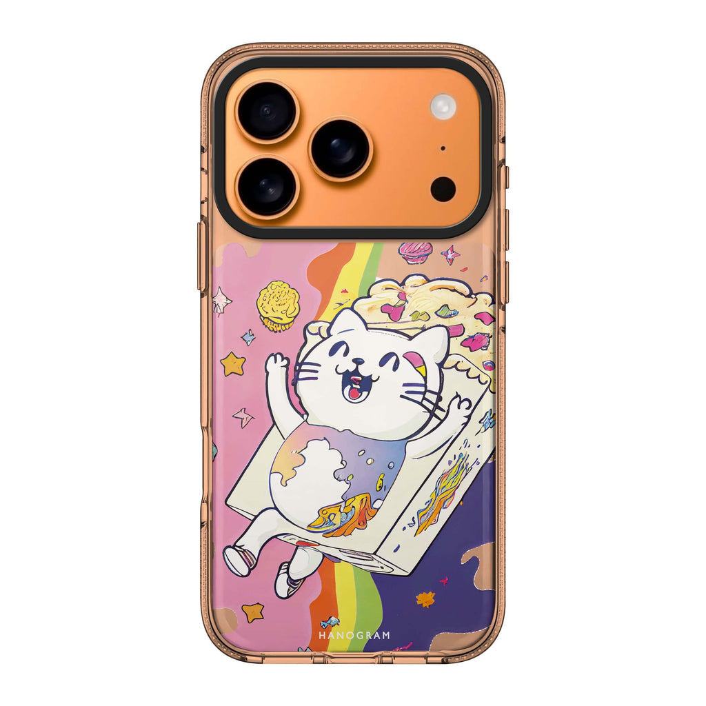 Rainbow Cat multicolor cat animal bright iPhone 17 Pro Max ultra clear case