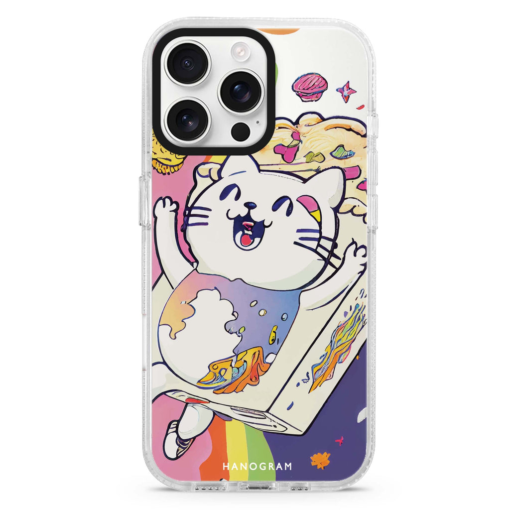 Rainbow Cat iPhone 16 Pro & 16 Pro Max Case - Personalized and Stylish Protection