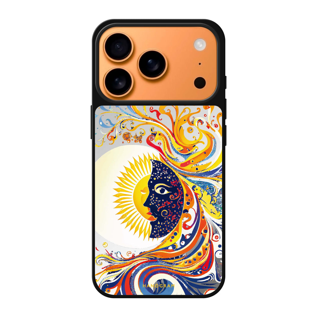 Sun & Moon summer moon sun celestial iPhone 17 Pro Max mirror case