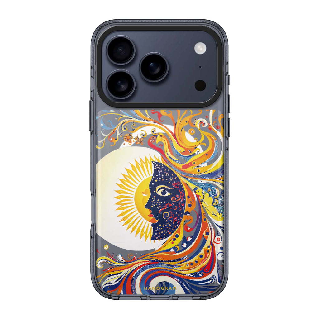 Sun & Moon moon sun celestial nature iPhone 17 Pro Max ultra clear case