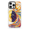 Sun & Moon iPhone 16/15/14 Pro Max & Pro ultra clear case celestial design, front product view