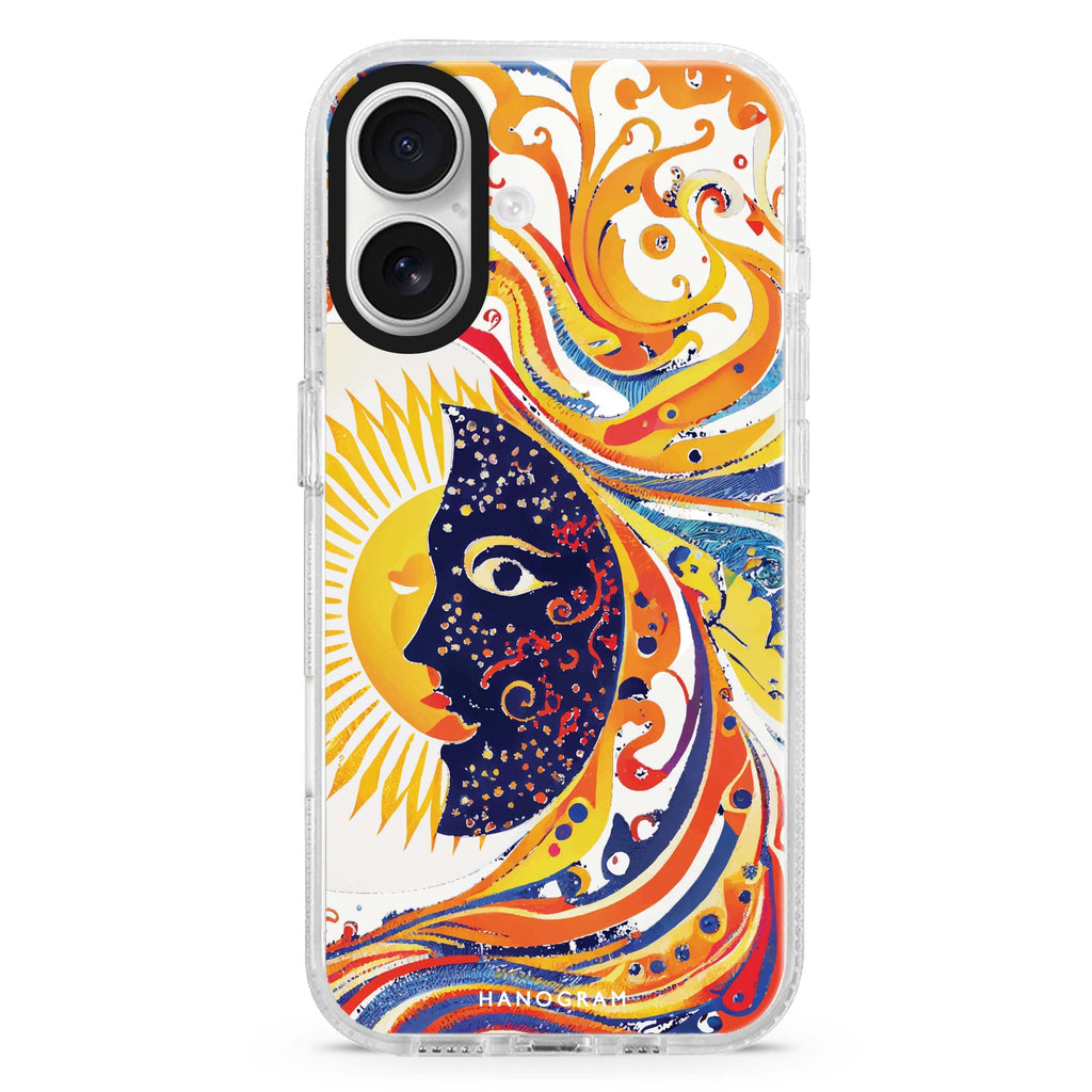 Sun & Moon MagSafe Compatible iPhone 16 Ultra Clear Case - Personalized and Stylish Protection