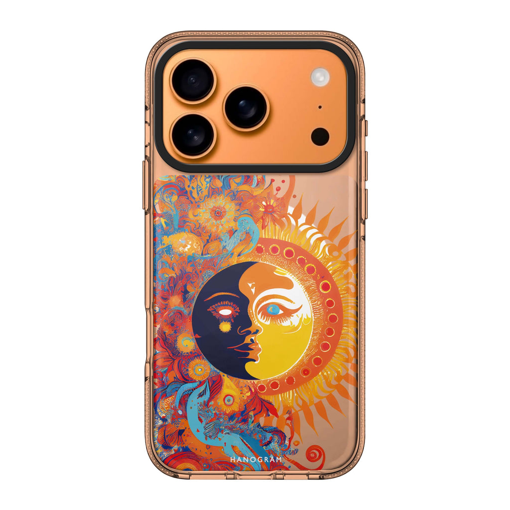 Moon & Sun moon sun celestial nature iPhone 17 Pro Max ultra clear case