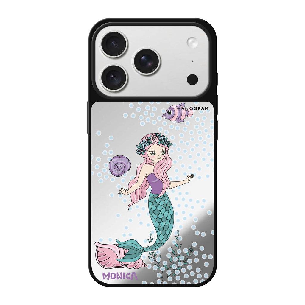 Mermaids personalized name mermaid animal iPhone 18 Pro Max mirror case