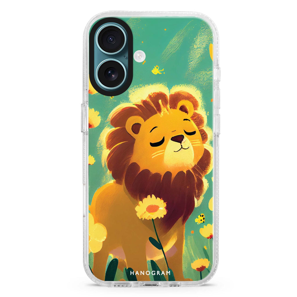 Lion in the garden MagSafe Compatible iPhone 16 Ultra Clear Case - Personalized and Stylish Protection
