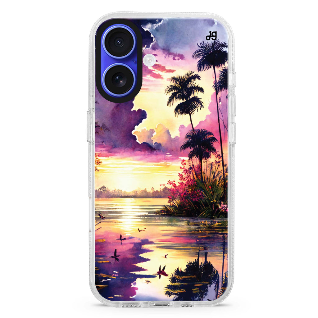 Tropical rainforest MagSafe Compatible iPhone 16 Ultra Clear Case - Personalized and Stylish Protection