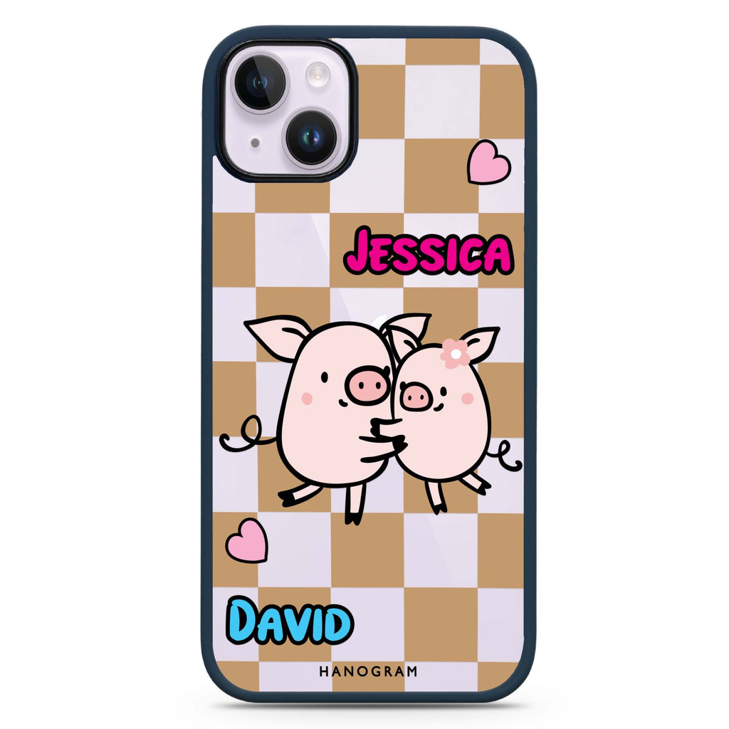Love Pig iPhone 15 Impact Guard Bumper Case