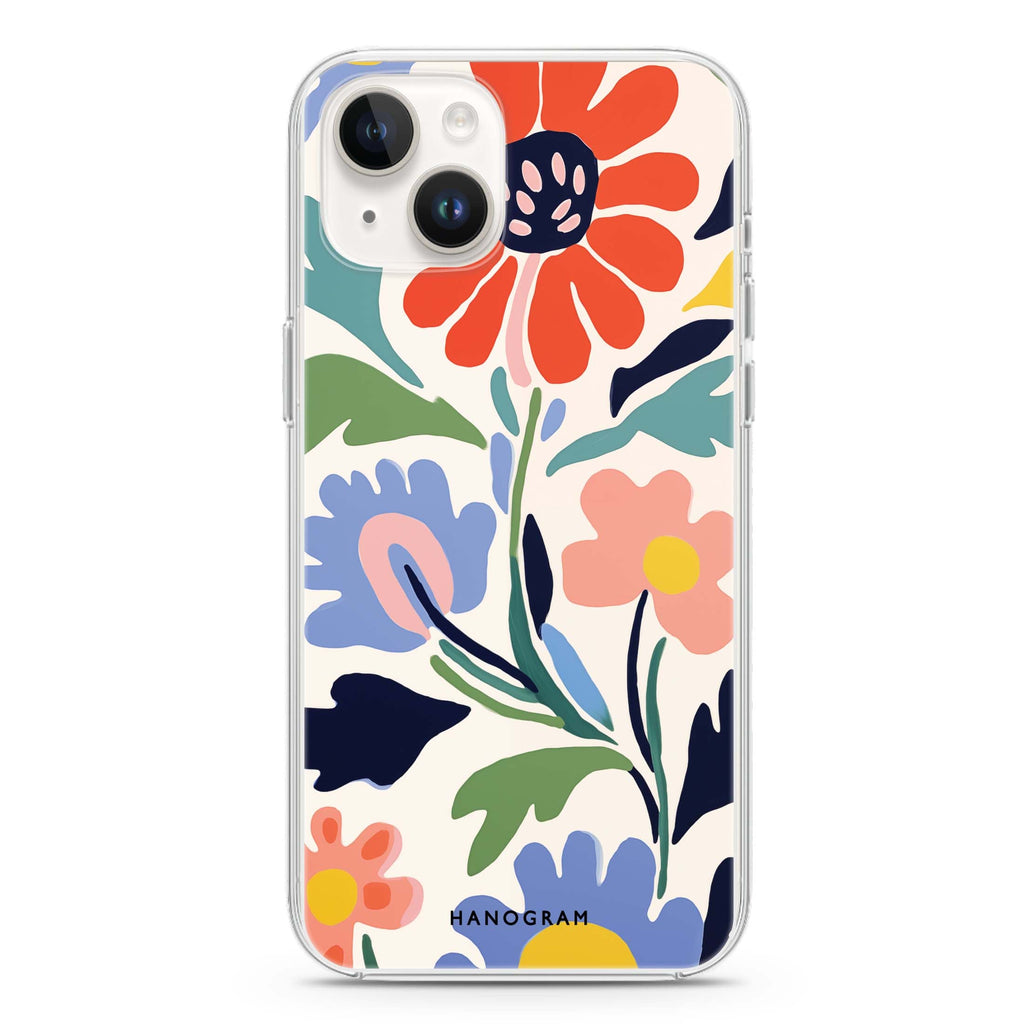 Brushed Blossoms iPhone 13 Mini Ultra Clear Case