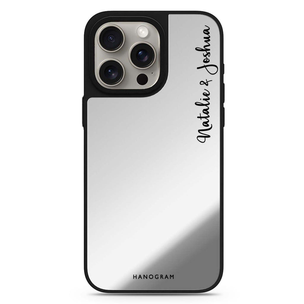 Me & You II personalized name MagSafe mirror case for iPhone 16/15/14 Pro Max and Pro, main view