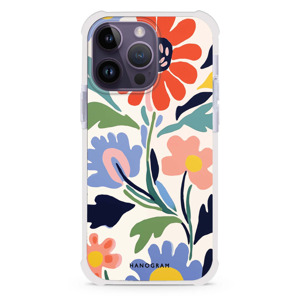 Brushed Blossoms iPhone 13 Pro Max MagSafe Compatible Ultra Shockproof Case