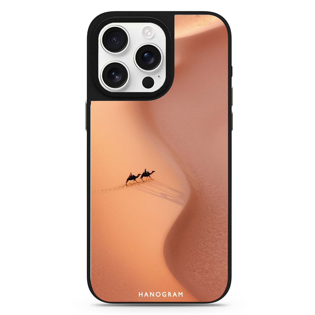 Journey Across Sand MagSafe compatible mirror case for iPhone 16/15/14 Pro Max and Pro, main view