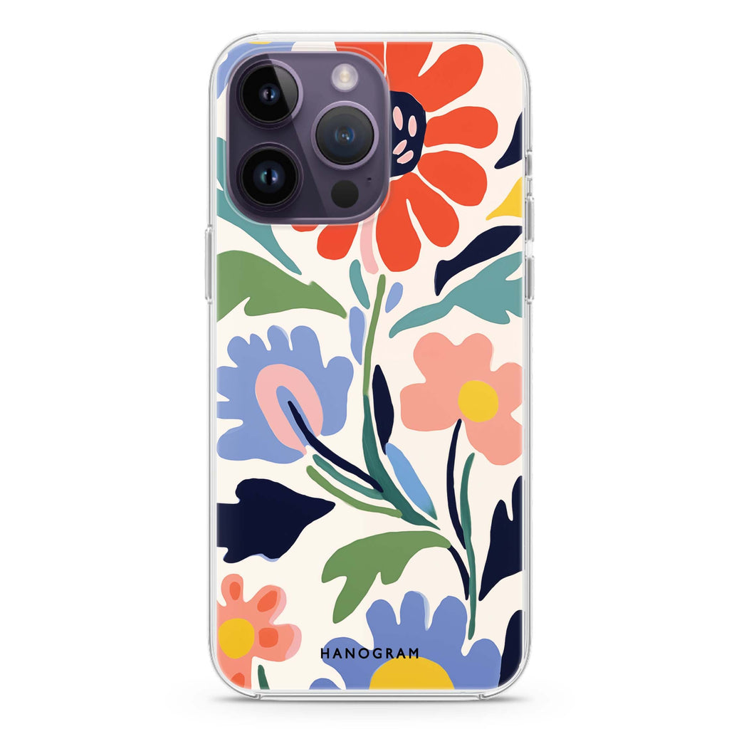 Brushed Blossoms iPhone 13 pro Max Ultra Clear Case
