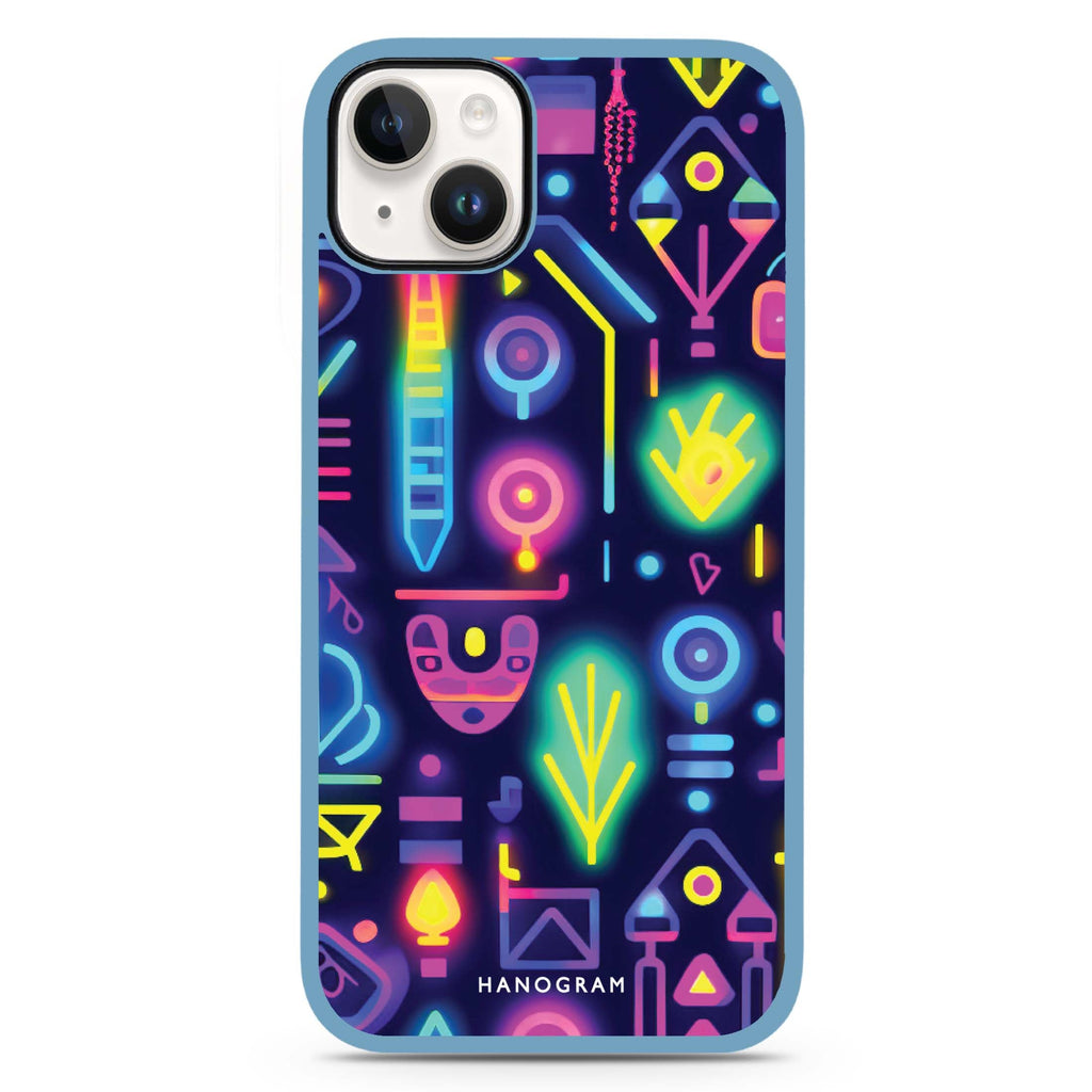 Neon Sparkle iPhone 15 Plus Impact Guard Bumper Case