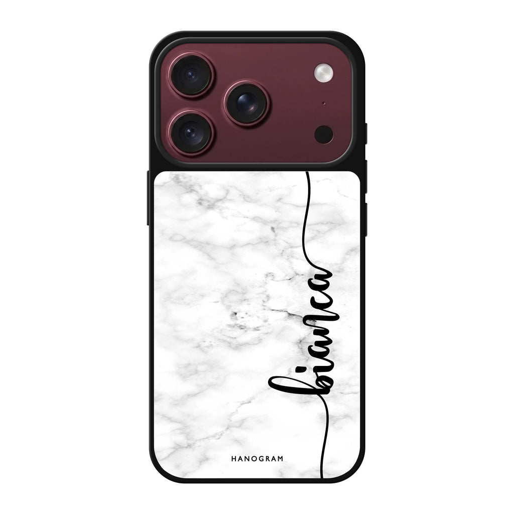 Marble Edition I personalized name marble iPhone 18 Pro Max mirror case
