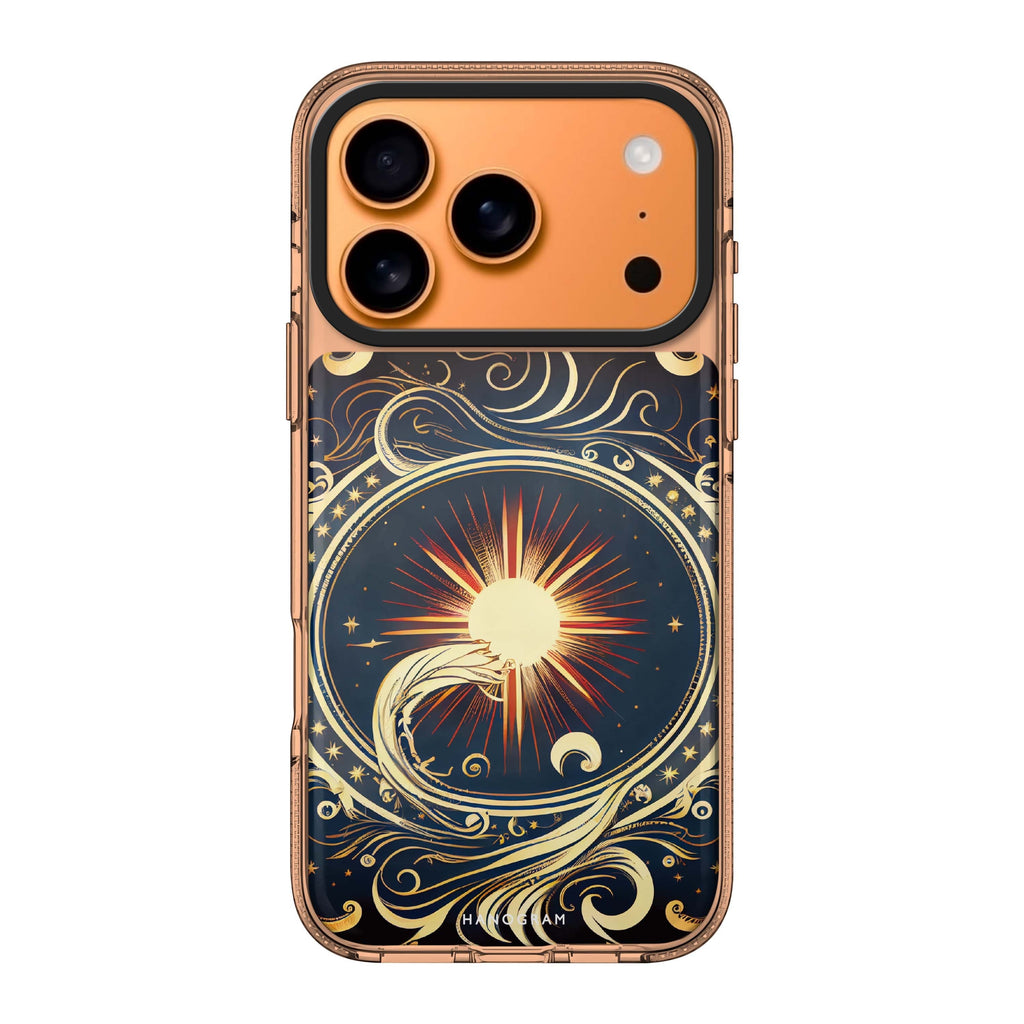 Magic Sun sun celestial nature whimsical iPhone 17 Pro Max ultra clear case