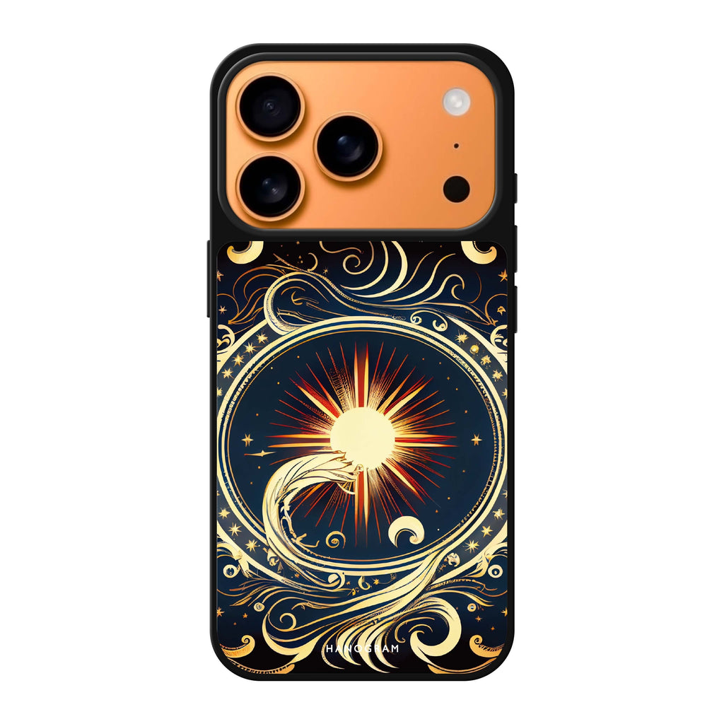 Magic Sun summer sun celestial nature iPhone 17 Pro Max mirror case