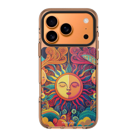 Magic Sun Face sun celestial nature portrait iPhone 17 Pro Max ultra clear case