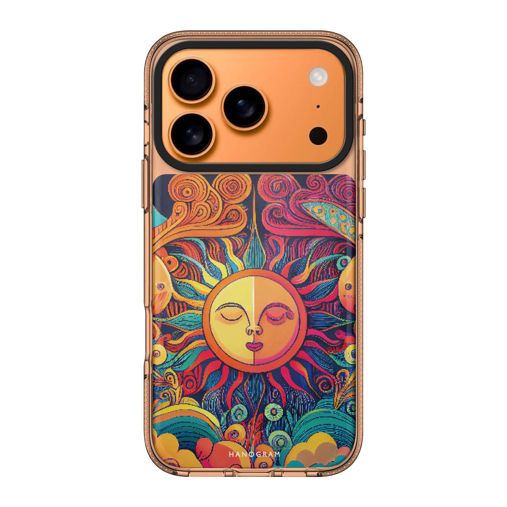 Magic Sun Face sun celestial nature portrait iPhone 17 Pro Max ultra clear case