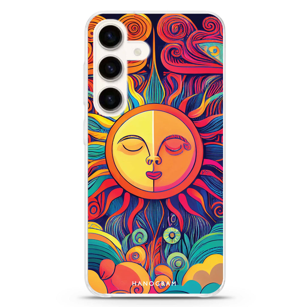 Magic Sun Face Samsung Galaxy Ultra Clear Case