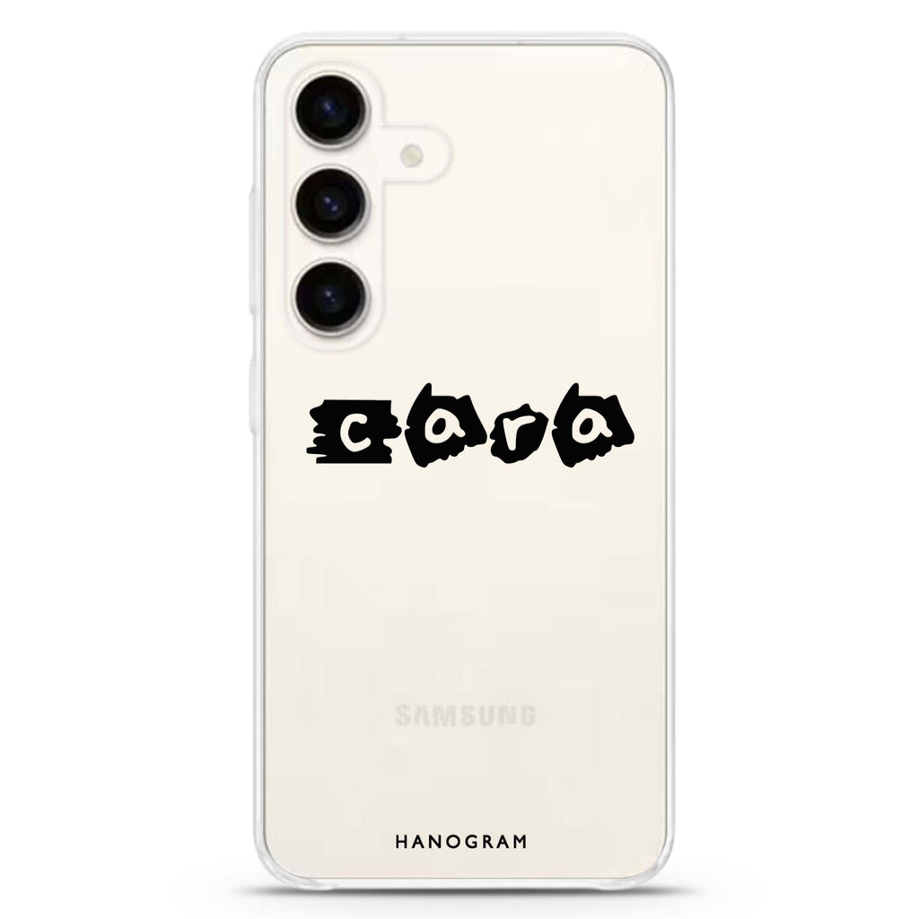 Sticker Custom Name Samsung Galaxy Ultra Clear Case