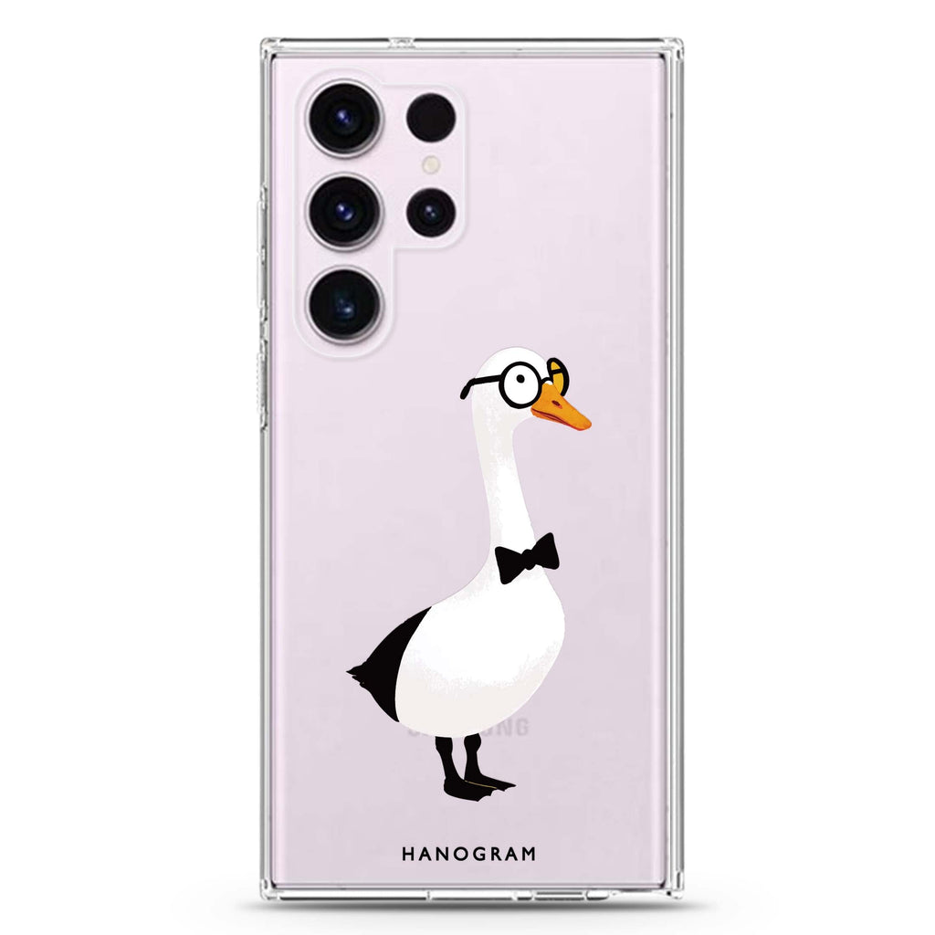 Gentleman Goose Samsung Galaxy S26/S25/S24/S23/S22 Ultra ultra clear case, transparent design, main view