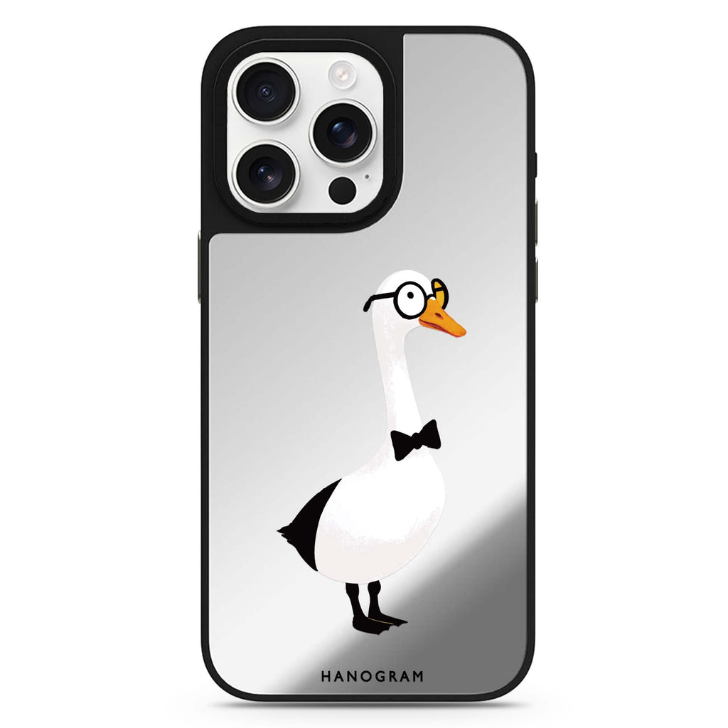 Gentleman Goose sleek reflective design iPhone 16/15/14 Pro Max & Pro mirror case