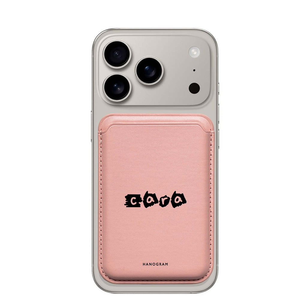 Sticker Custom Name custom name MagSafe wallet for iPhone, personalized magnetic card holder, main view