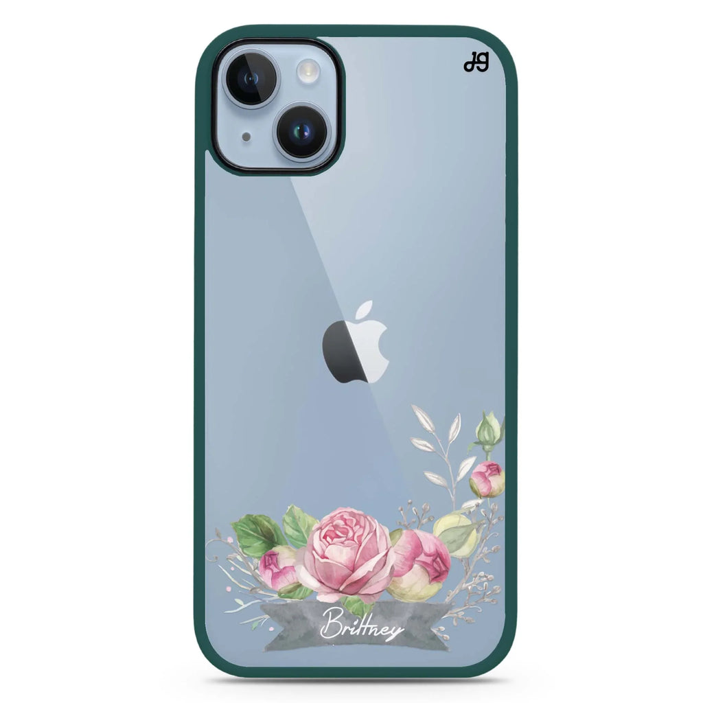 Ribbon & Floral iPhone 15 Impact Guard Bumper Case