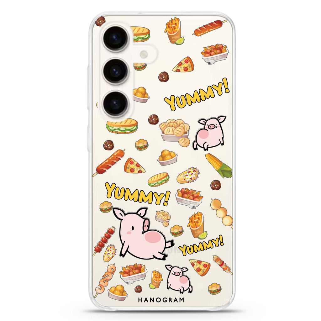 Yummy Piggy Samsung Galaxy Ultra Clear Case