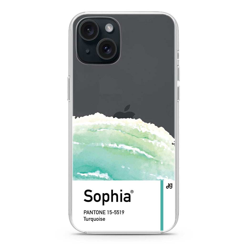 #15-5519 Turquoise I iPhone 15 plus Ultra Clear Case