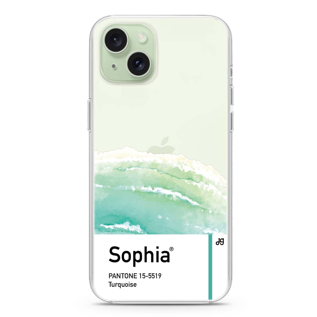 #15-5519 Turquoise I iPhone Ultra Clear Case