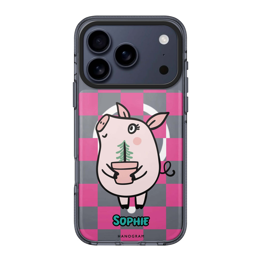 Lovely Pig personalized name pig animal iPhone 17 Pro Max ultra clear case
