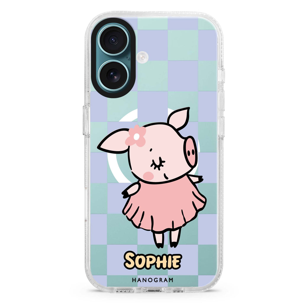 Pretty Pig MagSafe Compatible iPhone 16 Ultra Clear Case - Personalized and Stylish Protection